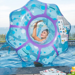 Flotador Inflable de PVC de Primera Calidad para Vacaciones de Verano, Anillos de Natación, Flotadores de Agua para Adultos y Niños, Diversión en la Playa y la Piscina, Medusa - Product Image 1