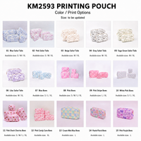 Sac de rangement multicolore à imprimé floral, sac à maquillage avec nœud, pochette de voyage en nylon à fermeture éclair, sac de toilette safari, expédition rapide RTS