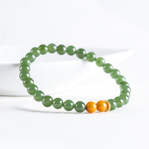 Bracelet en jade Hetian naturel, style chinois, bracelet pour femme, cadeau haut de gamme, style ancien, C432 - Product Image 2