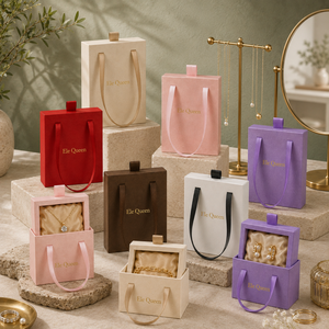Custom Drawer Jewelry <b>Box</b> with Ribbon Handle Luxury Packaging for Jewelry Brands <b>Gift</b> Presentation and Retail Stores - Product Image 1