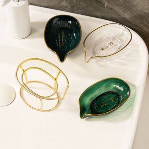 <span class=keywords><strong>Portasapone</strong></span> a forma di foglia verticale all'ingrosso porta sapone per bagno doccia scatola di sapone Freestanding <span class=keywords><strong>portasapone</strong></span> con scarico - Product Image 5
