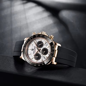 Montres PAGANI DESIGN Surface Météorite Montres à Quartz de Luxe pour Hommes Chronographe Étanche en Caoutchouc Verre Saphir AR - Product Image 6