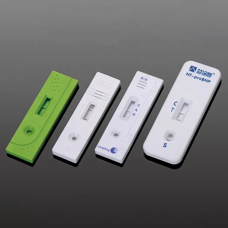 迅速な医療検査と尿検査試薬検査のためのストリップなしのワンステップ診断空プラスチックテストカセット