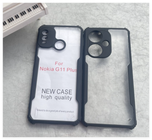 Chống sốc Blade TPU PC trường hợp đối với OnePlus NORD 2t CE2 Lite 2 CE 10R ACE 5g 10t 10 Pro 9R 9rt 7t 9 8t 8 Pro rõ ràng điện thoại Cover quay lại - Product Image 2
