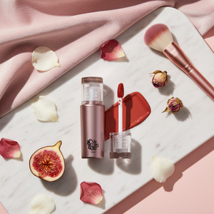 Teinte de velours de brouillard glacé sans cruauté coréenne FV02 brillant à lèvres figue Rose saveur noir rouge maquillage - Product Image 3