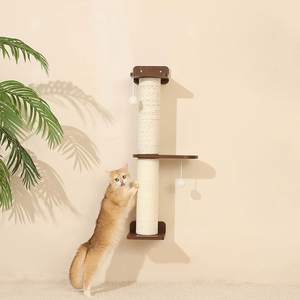 Terbaik ramah lingkungan merek YSCat pohon kucing kayu dinding <span class=keywords><strong>Scratcher</strong></span> Self-Grooming <span class=keywords><strong>Post</strong></span> untuk hewan Sisal Jute bahan untuk - Product Image 2