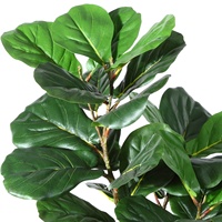 Heiße Großhandel künstliche Ficus Bonsai Bäume Kunststoff Faux Kunststoff Zimmer pflanzen Geige Blatt Feigen baum gefälschte Pflanze