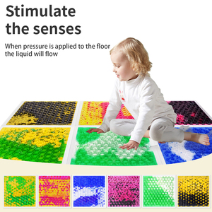 100 Piezas de Baldosas Sensoriales Líquidas ABS para Niños, Experiencia Divertida para Niños Pequeños en Centros de Aprendizaje Temprano, Juguetes Educativos - Product Image 4