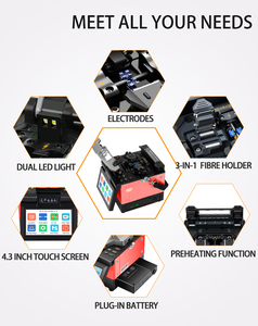 เครื่องเชื่อมต่อใยแก้วนำแสงแบบจัดเรียงแกนกลางรุ่น Hot Sale พร้อม Multi-Holder Fiber S6 FTTH - Product Image 5