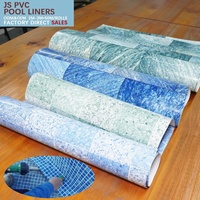 Revestimiento para Piscina JS Reforzado, Resistente a Impactos en las Esquinas, Recubierto de PVC, Impermeable, Ecológico, Ignífugo, con Protección UV de 20 Años