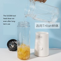 Mixeur portable USB rechargeable 0,4 L pour fruits, mini-presse-agrumes, blender à smoothies