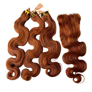 Cheveux humains vietnamiens ondulés couleur Cajun - Product Image 5