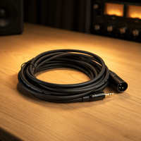 Câble audio professionnel Yinyu AC086 XLR vers 3,5 mm TRS à faible bruit pour microphones, mélangeurs, enregistrement, streaming, podcast