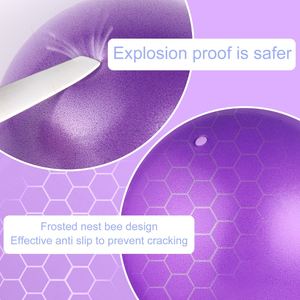 Pelota de Pilates Pequeña Antiexplosión para Gimnasio, Fitness, Yoga, Ejercicio, con Logotipo Personalizado, Negra, 25 cm - Product Image 4