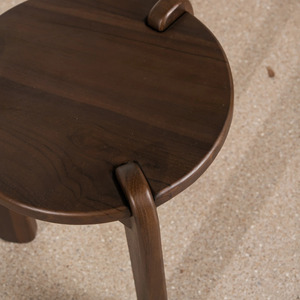 Mesa Auxiliar Moderna |   Mesa Auxiliar Redonda para Sala de Estar, Dormitorio, Cocina y Baño |   Mesa de Teléfono Esquinera con Madera de Mango - Product Image 2