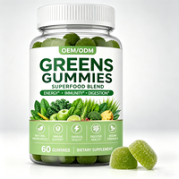 Gummies Vertes pour Adultes : Mélange Superalimentaire Quotidien de Vitamines, Minéraux, Fibres, Fruits et Légumes – Complément Alimentaire Marque Blanche OEM ODM B2B