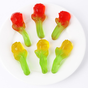 Bonbons Gélifiés Halal en Gros Personnalisés en Forme de Rose, Assortiment de Bonbons Gélifiés aux Fruits, Saveurs Sucrées et Acidulées - Product Image 6