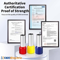 CNXI Série E – Cosses de câble en cuivre étamé T2 certifiées UL, isolées en nylon, pour connexion électrique, embouts de câble