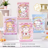Carnet de notes étudiant de haute qualité avec pages couleur estampées or 64K, motif dessin animé mignon, cadeau en gros