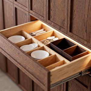 Mueble de Salón Multifuncional Moderno de Madera BOSNiE, 5+ Cajones y Puertas, Unidad de Almacenamiento Ecológica para Libros, Electrónica, Hotel - Product Image 4