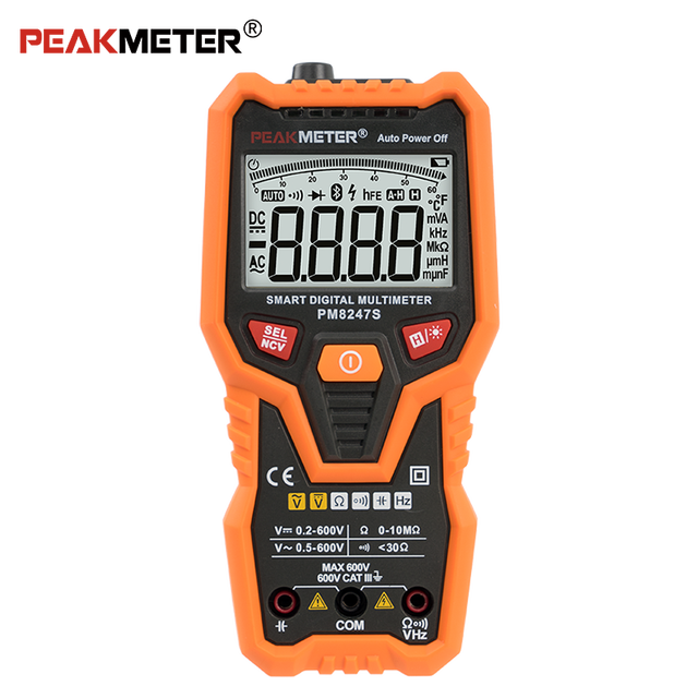 Automatic Smart NCV Detection Auto Range Digital Multimeter 600V AC/DC CAT.III Certified Multifunctional Stable Performance