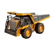 Camion benne télécommandé 1:24 2,4 GHz 9 canaux en alliage avec musique et lumière pour enfants