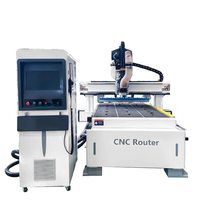 Centro de Mecanizado CNC Lineal ATC con Cambiador Automático de Herramientas, Máquina de Corte y Anidamiento para Madera, para Fabricación de Muebles de Panel y Gabinetes