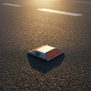 Marcador de Seguridad Vial de Aluminio Tipo Ojo de Gato, Reflectante, Económico, para Pavimento - Product Image 1