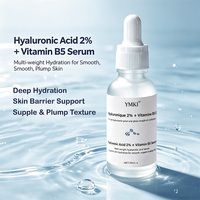 Sérum facial haute pureté à marque privée avec 2 % d'acide hyaluronique et de vitamine B5, raffermissant, réparateur et hydratant
