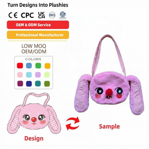 Fabricante de Juguetes de Peluche Personalizados con MOQ Bajo, Juguetes de Peluche con Relleno de Algodón PP, Muñeco de Peluche Personalizado de Conejo, Oso o Gato para Cumpleaños - Product Image 1