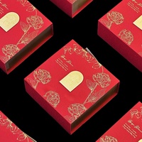 Boîte cadeau magnétique en papier avec design imprimé de luxe, pour mariage, fiançailles