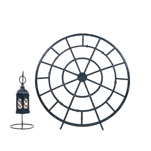 Guirnaldas de plástico de 35 cm y 40 cm, estilo chino negro, para la decoración de tumbas en el festival Qingming. - Product Image 5