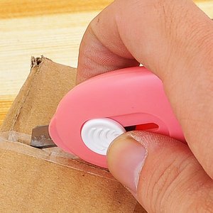 Mini couteau utilitaire portable 6 en 1, lame en acier inoxydable, ouvre-boîte en carton, ouvre-lettre, coupe-papier de bureau - Product Image 1