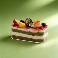 Boîte de dessert en plastique transparent de qualité alimentaire en forme de cœur, emballage pour tiramisu, vente en gros, emballage cadeau pour chocolat de la Saint-Valentin