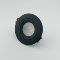 Downlight LED moderne 40W SMD Dimmable IP44 IP65 étanche Base ronde en aluminium noir et blanc LED Down Light pour hôtels