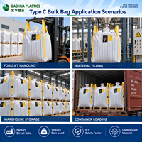 Sac en vrac conducteur certifié UN Type C, 1000 kg, FIBC, sacable, UN2213, pour poudre de paraformaldéhyde, robuste, traité anti-UV