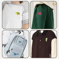 Ocean Animal Thema Strijkbare Borduurpatches, designer strijkpatches Cartoon Patch Geschikt voor Buitenkleding