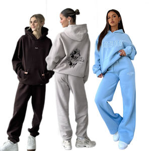 Conjunto Deportivo Personalizado Vintage con Pedrería, Logotipo de Impresión de Silicona de Alta Calidad, Ropa Deportiva para Mujer, Conjunto de 2 Piezas para Entrenamiento y Jogging - Product Image 3