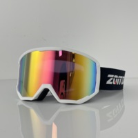 Gafas de Esquí Profesionales con Marco Completo de TPU, Antivaho, UV400, Visión Amplia, para Snowboard y Deportes de Nieve, para Hombres y Mujeres