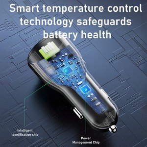 迷你 48W 车载充电器 12-24V PD QC3.0 快速充电 USB 车载充电器 2 个 Type-C 端口 紧凑型便携式车载充电器 - Product Image 6