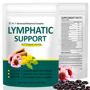 Cápsulas Blandas de Extracto Herbal Natural OEM, Suplementos para Drenaje Linfático, Cápsulas Blandas para Apoyo Inmunitario y Metabólico - Product Image 1