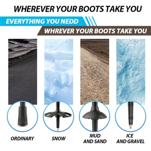 KingGear Bastoni <span class=keywords><strong>da</strong></span> <span class=keywords><strong>Trekking</strong></span> a 3 Sezioni, <span class=keywords><strong>Bastoncini</strong></span> Telescopici Ultra-resistenti in Carbonio Personalizzati - Product Image 6