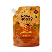 Op maat bedrukte staande spout pouch, food grade, lekvrije hersluitbare zak voor honing, siroop en dikke vloeibare voedingsmiddelen.