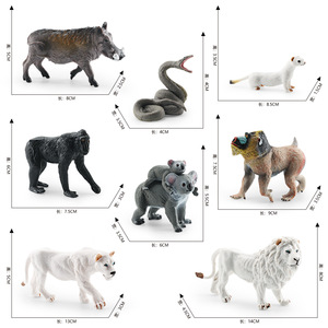 <span class=keywords><strong>Fauna</strong></span> artificial, Macaco negro africano con cresta, Hurón, mandril, jabalí, cerdo, Koala, pitón, modelo, decoración - Product Image 5