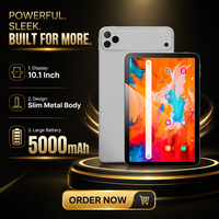 Tablet Android 10 Inci IPS 4G dengan Bodi Logam Tipis, Baterai Besar, Slot Kartu SIM untuk Hiburan