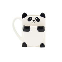 Vente en gros de porte-biscuits créatif de 6 oz, tasse à visage en céramique, tasse à biscuits