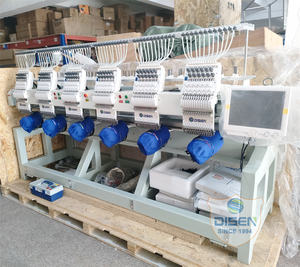 Máquina de Bordar Computarizada de 6 Cabezas, 12/15 Agujas, <span class=keywords><strong>Precio</strong></span> al por Mayor, Maquinaria Industrial Automática <span class=keywords><strong>para</strong></span> Prendas de Vestir, Impresión de Monogramas - Product Image 2