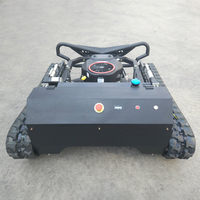 Longjie 764-90A tondeuse à gazon sans fil industrielle tout Terrain 4 temps bricolage Agriculture chenilles en caoutchouc Robot télécommandé