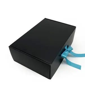 定制运输包装盒邮件纸板瓦楞礼品包装纸盒带丝带包装