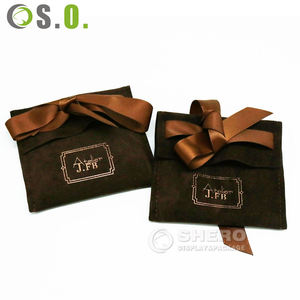 Bolsas de joyería al por menor, bolsa de joyería personalizada con logotipo de impresión de cinta para paquete y almacenamiento - Product Image 4